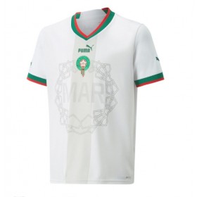 Herren Fußballbekleidung Marokko Auswärtstrikot WM 2022 Kurzarm
